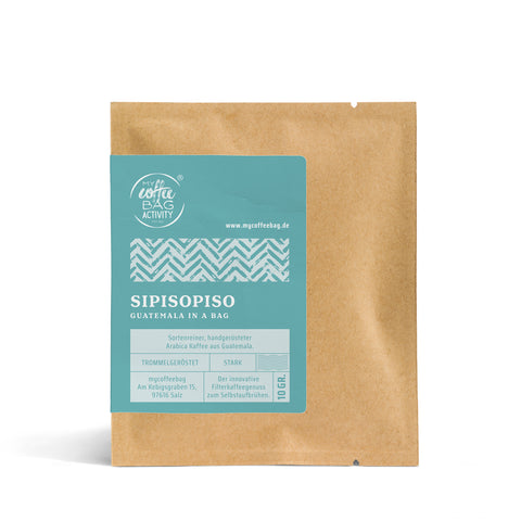 De sterke koffie uit Guatemala: Drip Coffee Bag Sipisopiso
